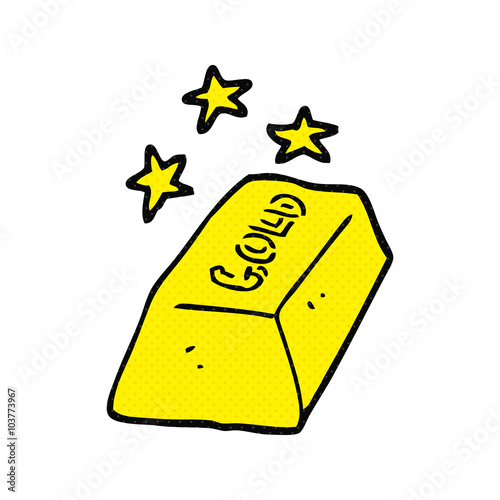 cartoon bar of gold