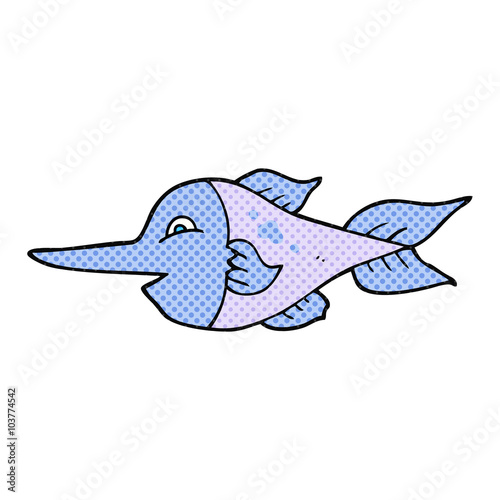 cartoon swordfish