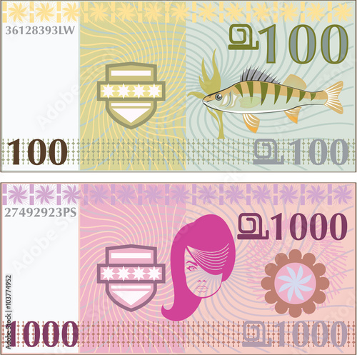Fake vector money