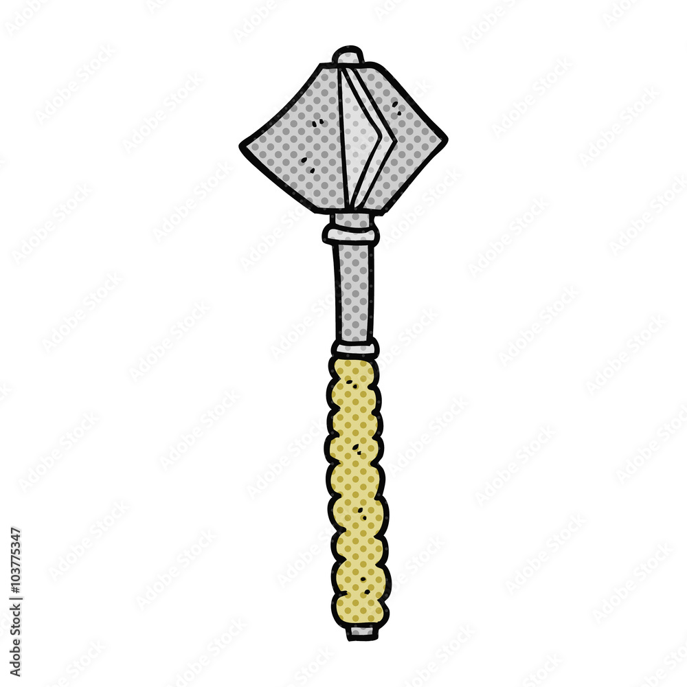 cartoon medieval mace