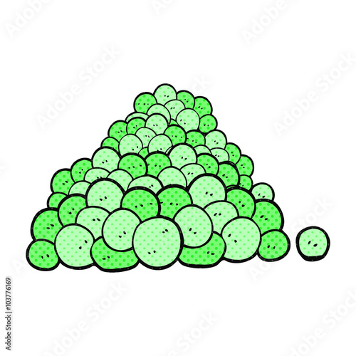 cartoon peas in pod