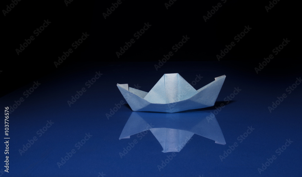 blue paper boat blue paper boat