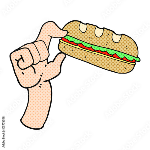 cartoon sub sandwich