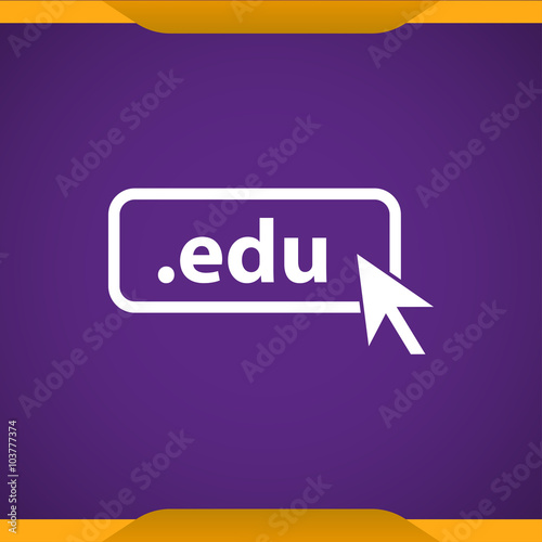 Domain EDU icon. Top-level internet domain