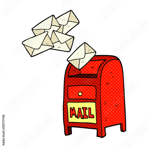 cartoon mail box