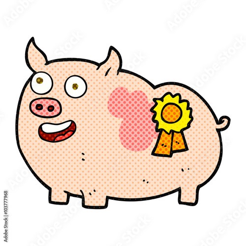 cartoon prize winning pig
