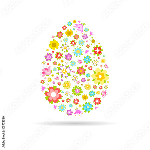 Osterei Blumen