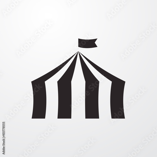 Circus tent icon photo