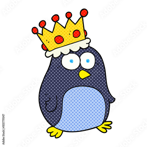 cartoon emperor penguin