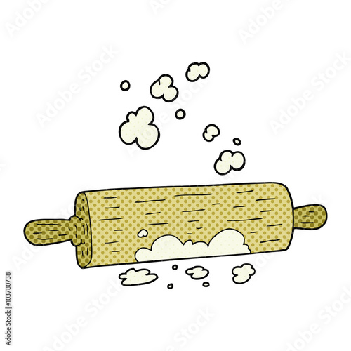 cartoon rolling pin