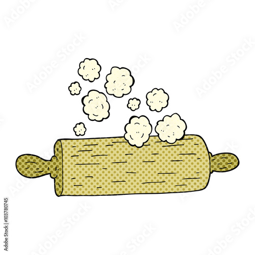 cartoon rolling pin