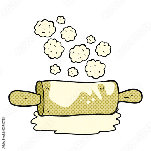 cartoon rolling pin