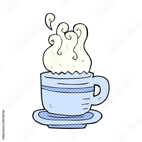 cartoon cup and saucer