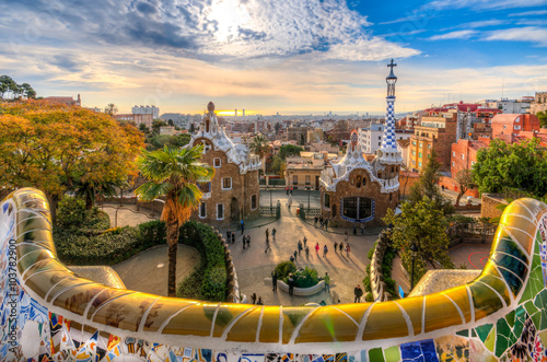 A dream village in Barcelona designed by the architect Gaudi