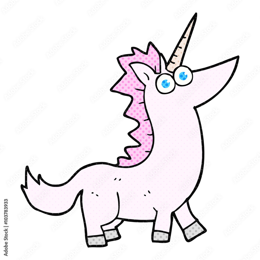 Obraz premium cartoon unicorn