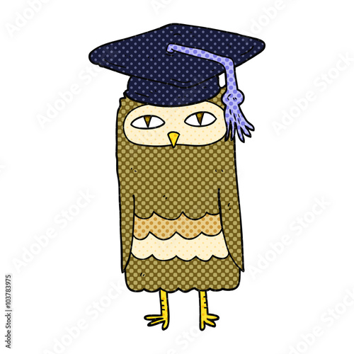 cartoon wise owl