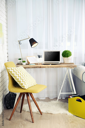 Modern workplace at home