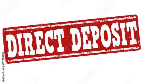 Direct deposit stamp