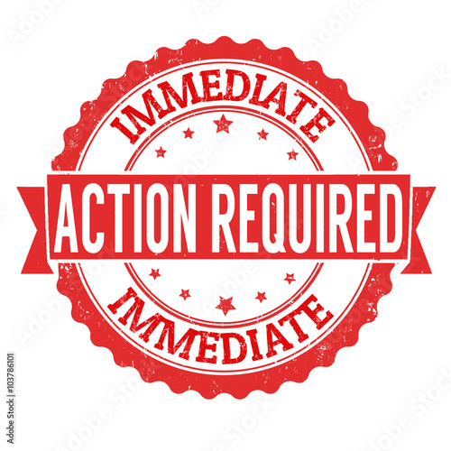 Action required stamp