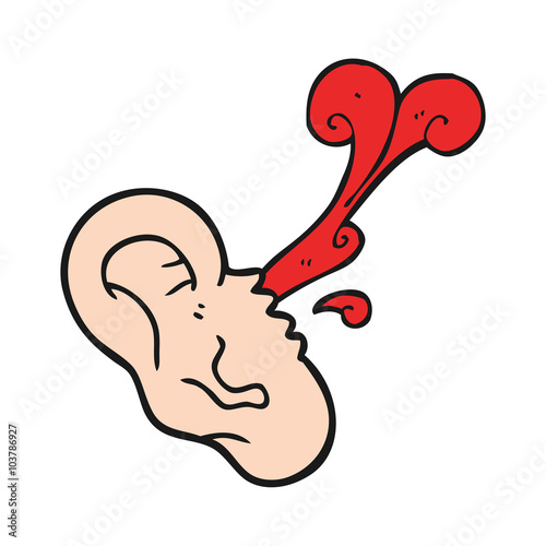 cartoon severed ear