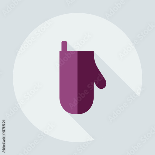 Flat modern design with shadow icons potholder