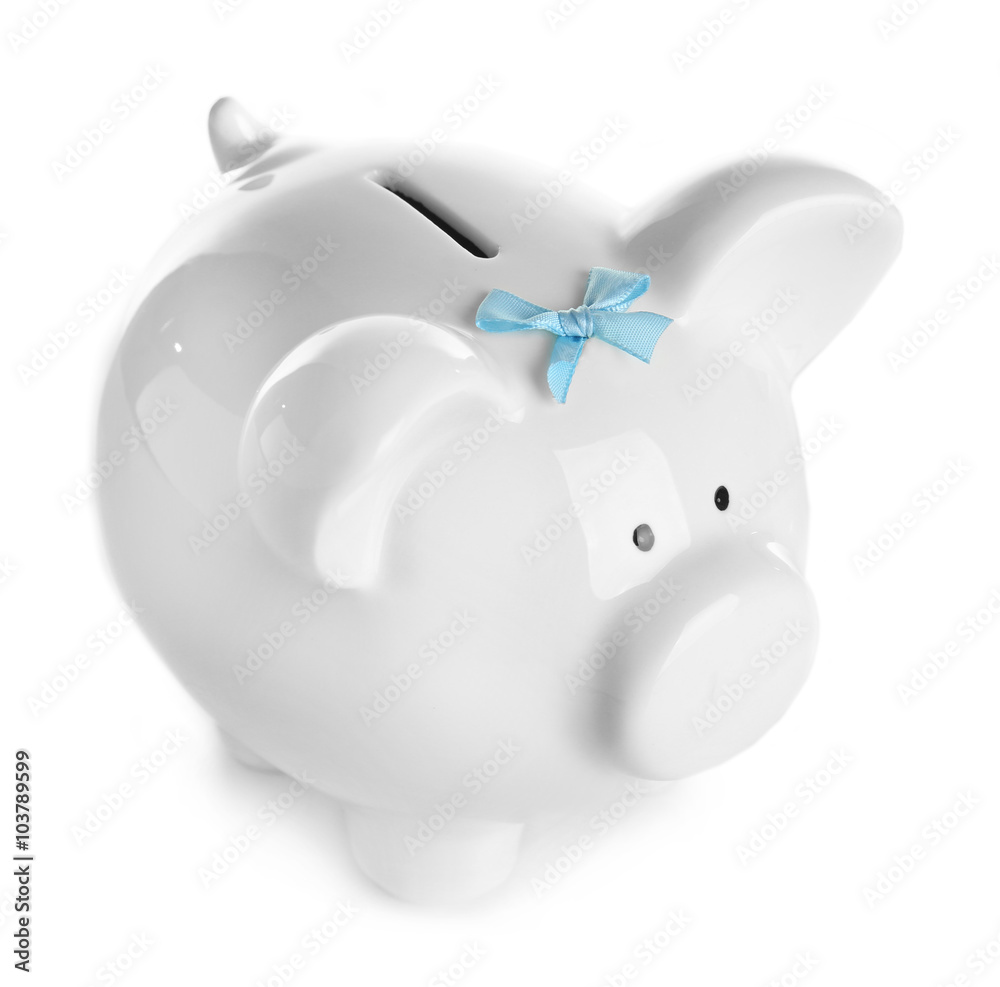 Piggy bank, isolated on white Piggy bank, isolated on white