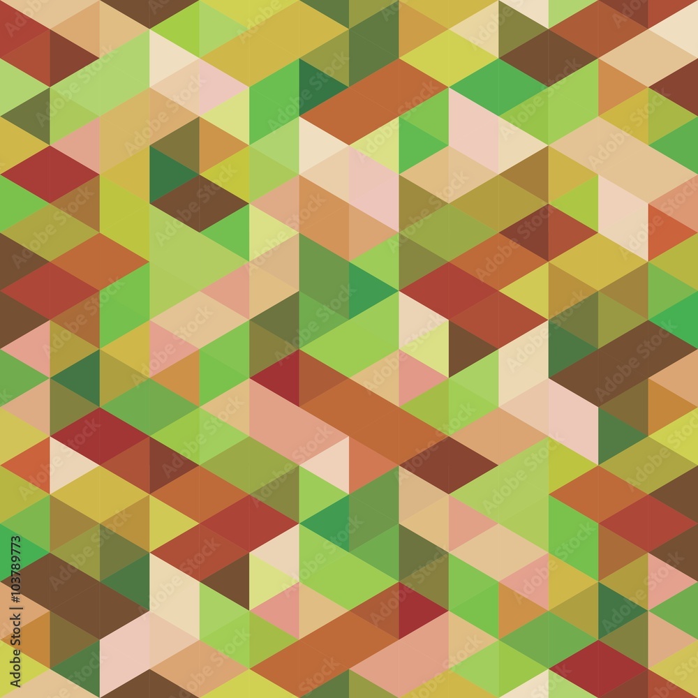 Green and Orange Triangles Seamless Pattern Green and Orange Triangles Seamless Pattern