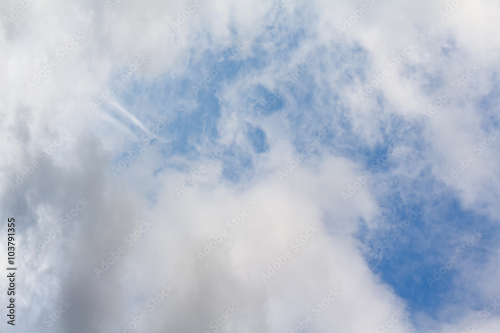 Blue sky white soft clouds. Abstract background Blue sky white soft clouds. Abstract background