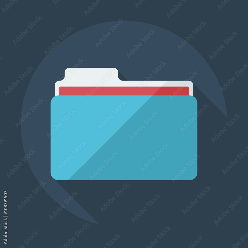 Flat modern design with shadow icons folder Flat modern design with shadow icons folder