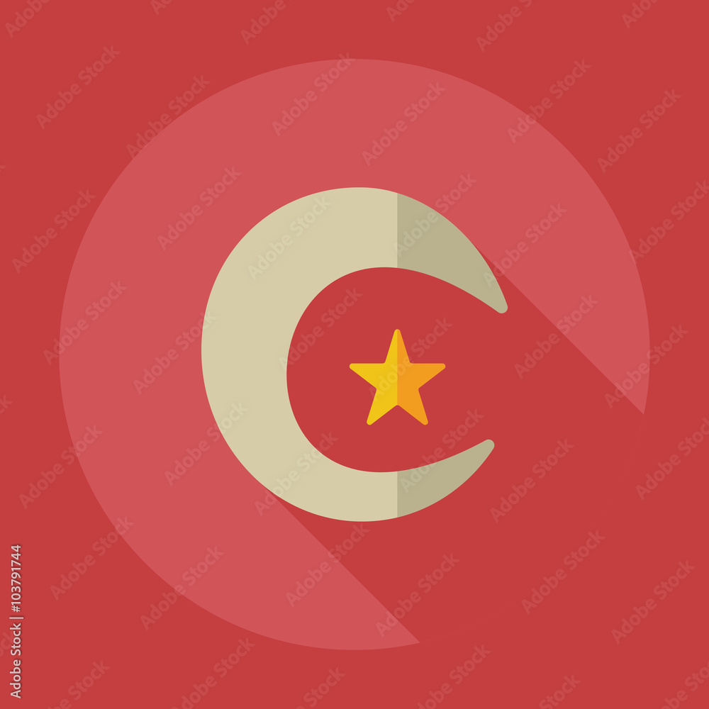 Flat modern design with shadow icons islam Flat modern design with shadow icons islam