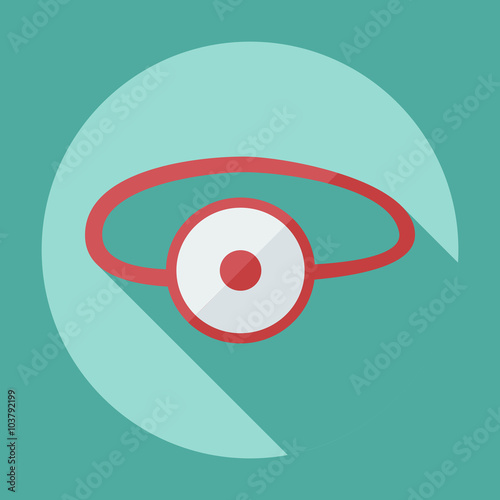 Flat modern design with shadow icon optics