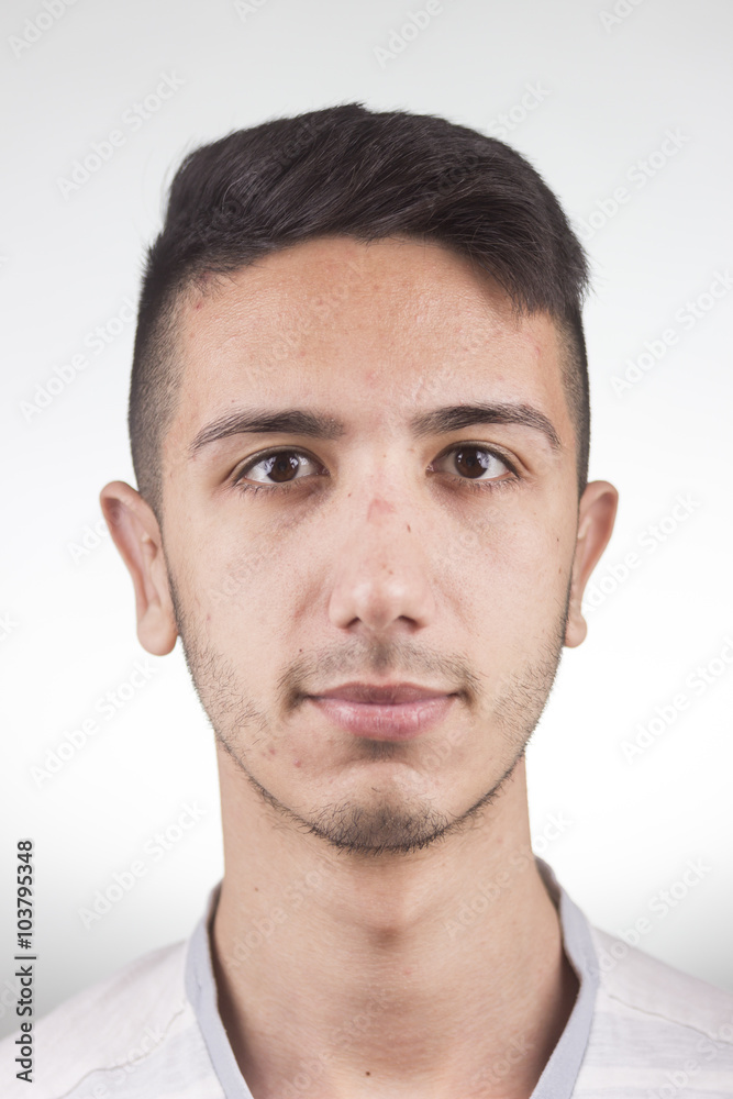 Face close up portrait , like mug shot. Face close up portrait , like mug shot.