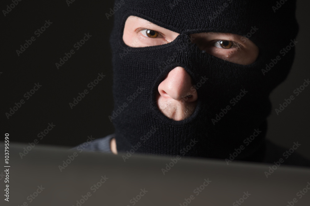 Hacker in a mask Hacker in a mask