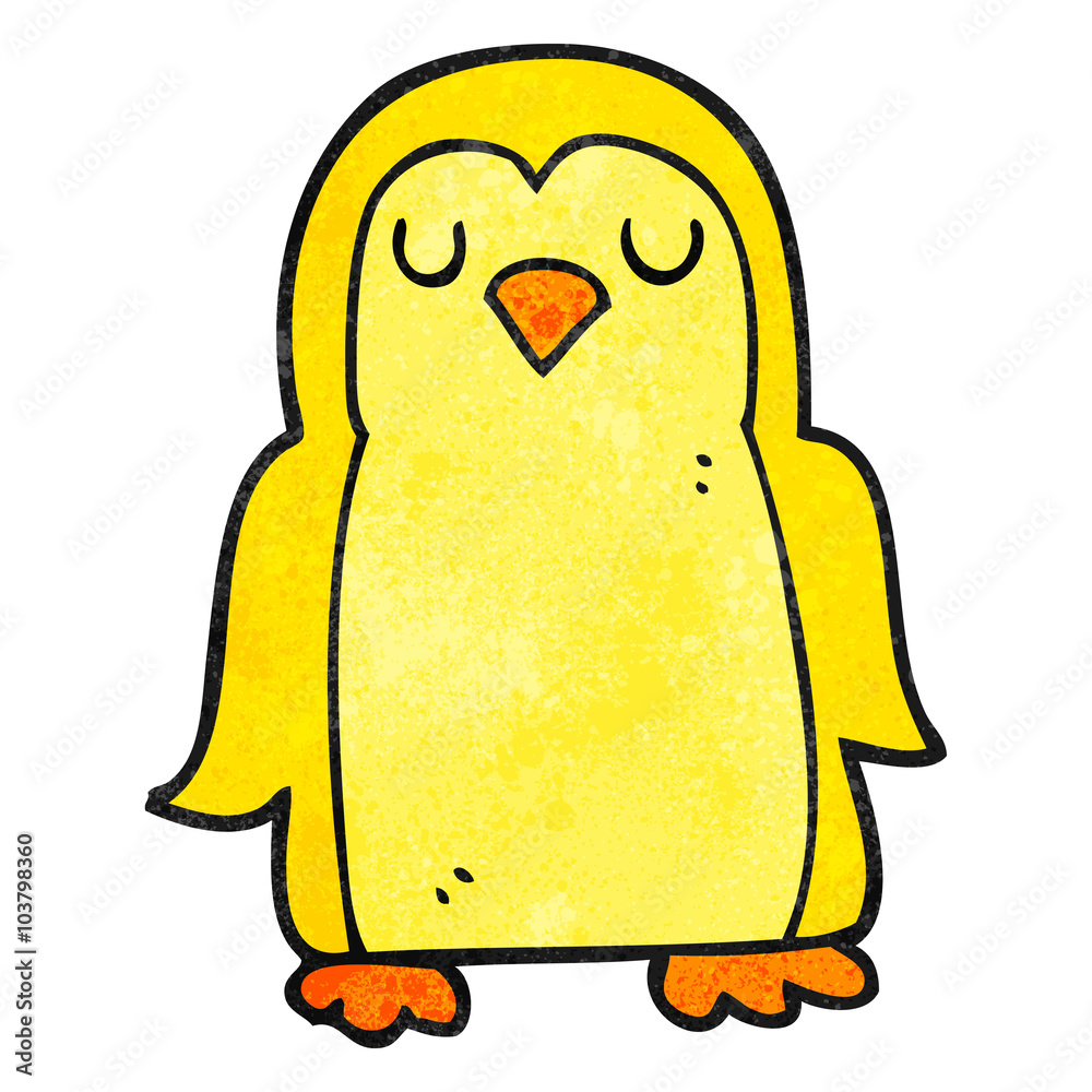 textured cartoon bird textured cartoon bird
