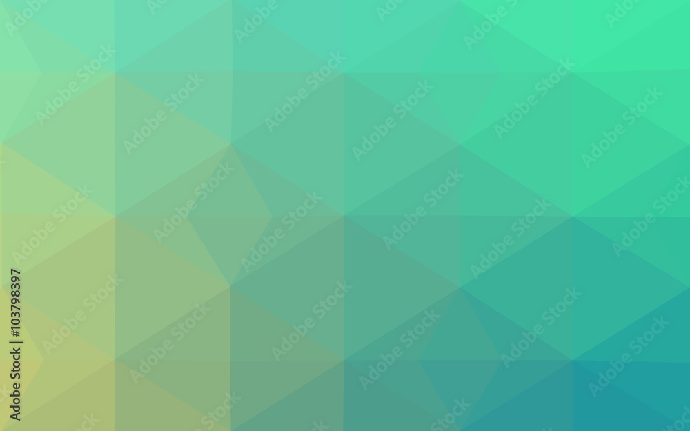 Green polygonal design pattern, which consist of triangles and gradient in origami style.