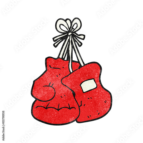 textured cartoon boxing gloves