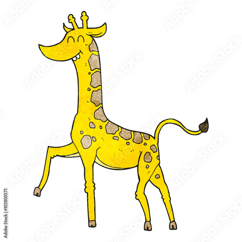 textured cartoon giraffe