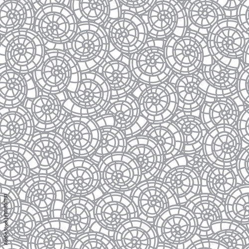 Seashell seamless pattern. Scallop vector background