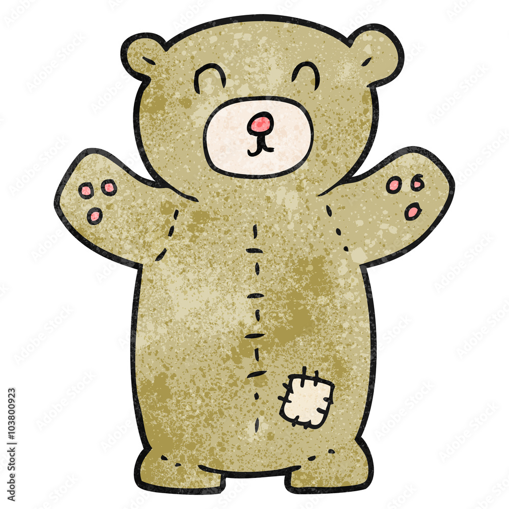textured cartoon teddy bear textured cartoon teddy bear