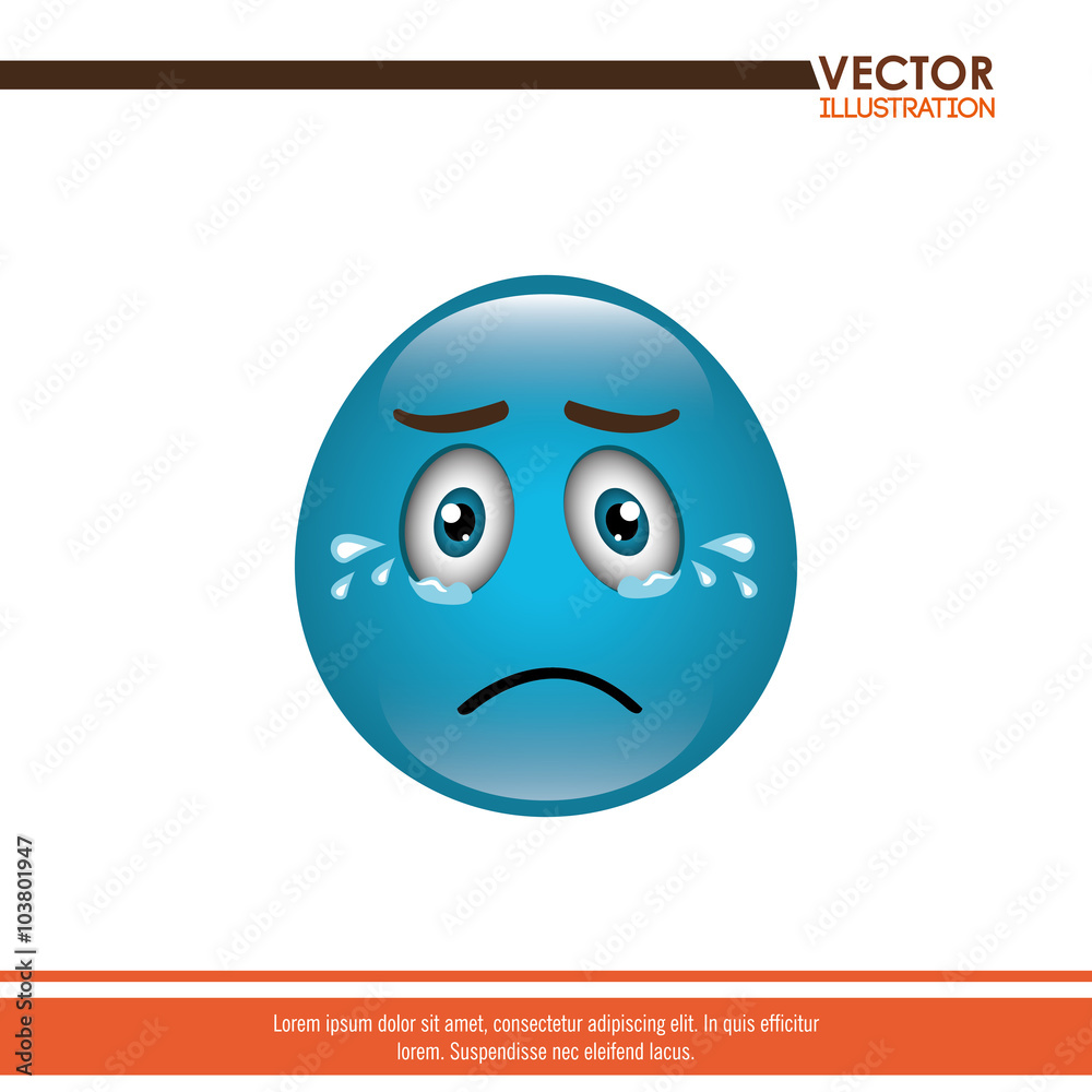 Fototapeta premium funny emoticon design