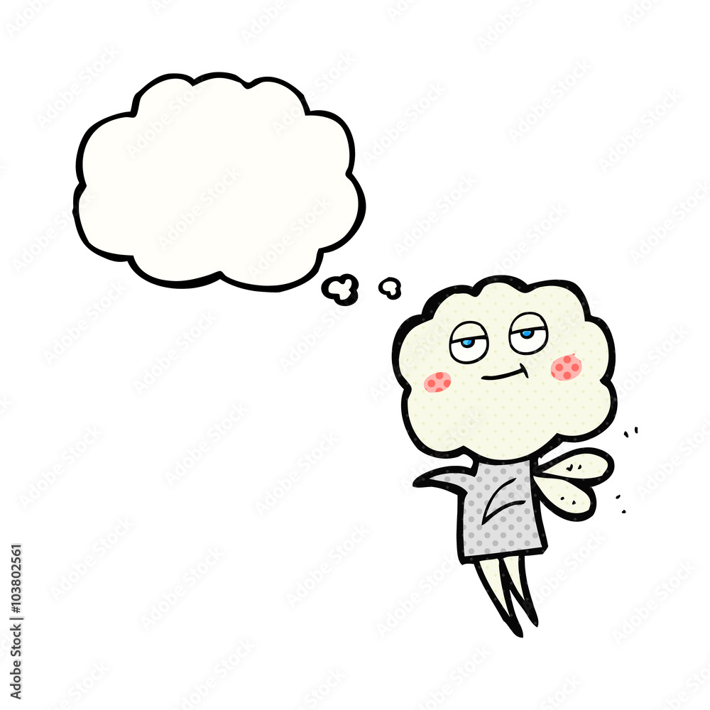thought bubble cartoon cute cloud head imp thought bubble cartoon cute cloud head imp