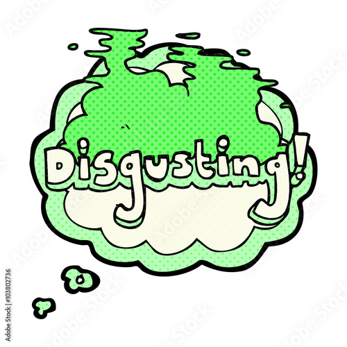disgusting thought bubble cartoon