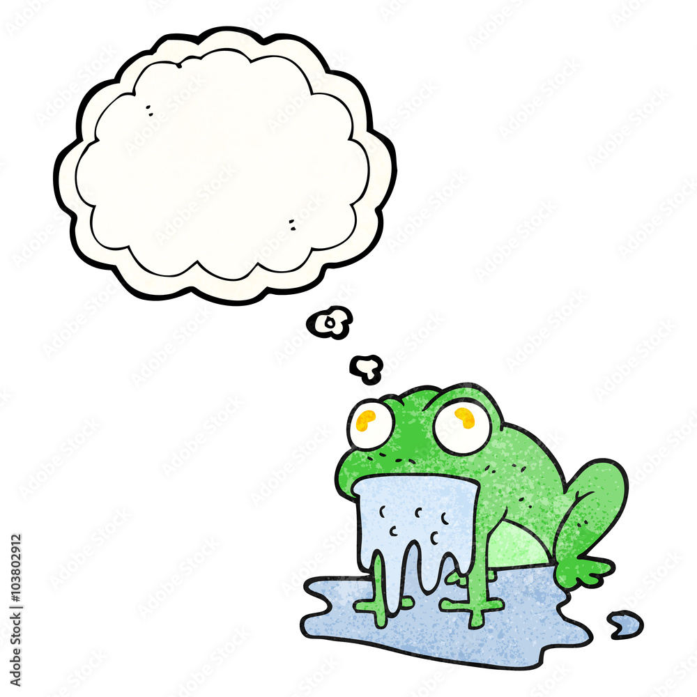 thought bubble textured cartoon gross little frog thought bubble textured cartoon gross little frog