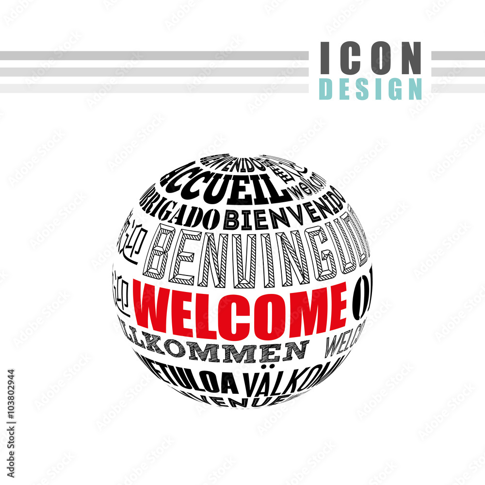 welcome icon design welcome icon design