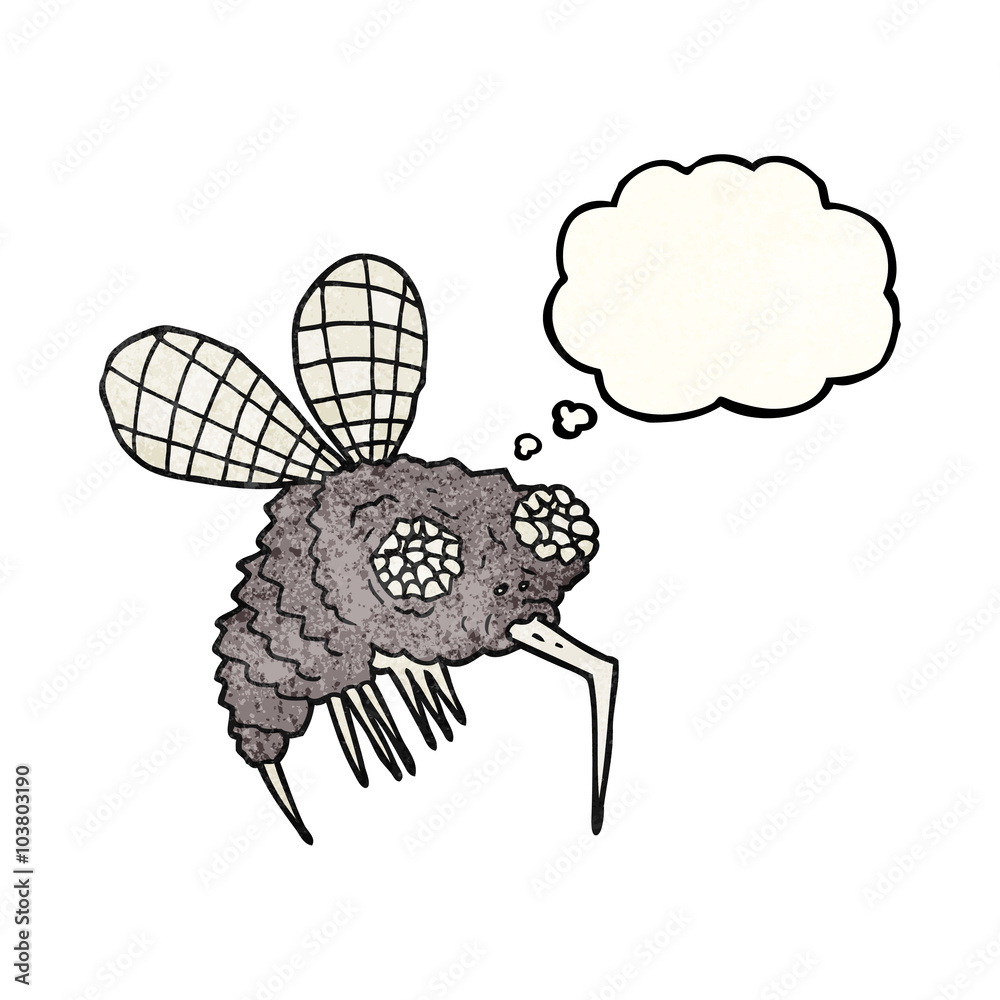 thought bubble textured cartoon fly thought bubble textured cartoon fly