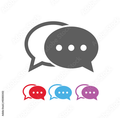 Dialog bubbles icon, vector eps10 illustration