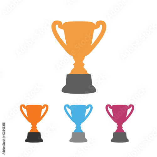 Cup reward icon, vector eps10 illustration