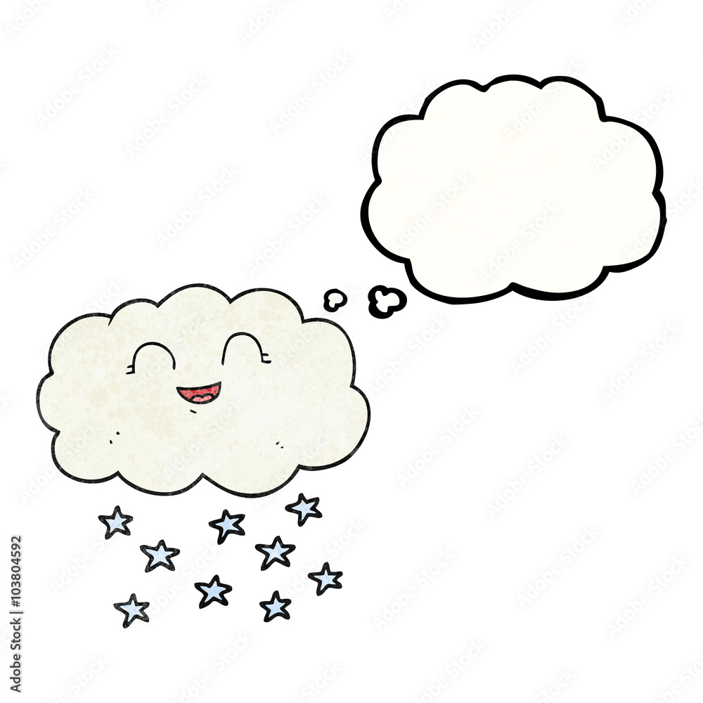 thought bubble textured cartoon cloud snowing thought bubble textured cartoon cloud snowing