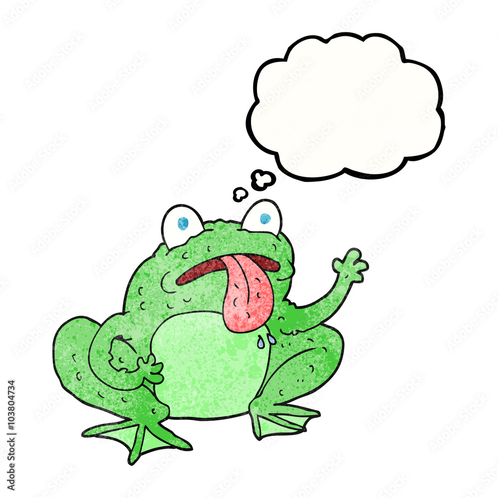 thought bubble textured cartoon frog thought bubble textured cartoon frog
