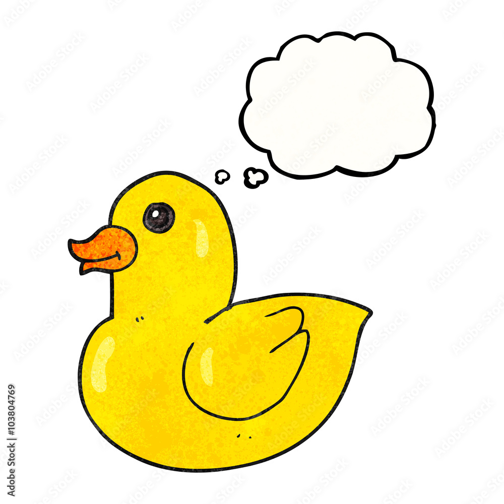 thought bubble textured cartoon rubber duck thought bubble textured cartoon rubber duck